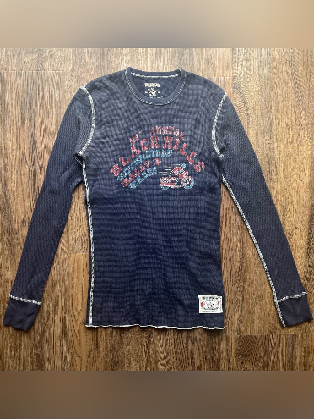 Vintage Y2K True Religion Thermal Long Sleeve Shirt Size 1